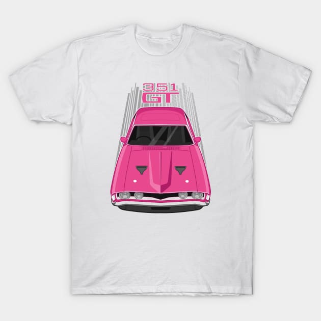 Ford Falcon XA GT 351 - Pink T-Shirt by V8social